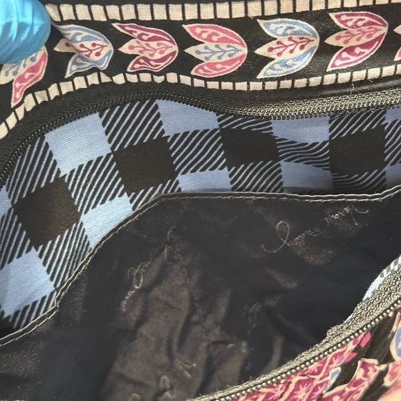 Vera Bradley Triple Zip Hipster & Small Lined Cosmetic Pouch Set Alpine Floral - Picture 6 of 16